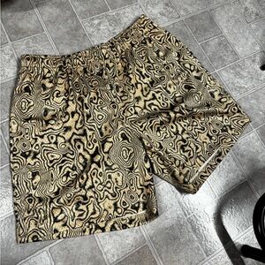 John Elliott Animal Print Mens Shorts